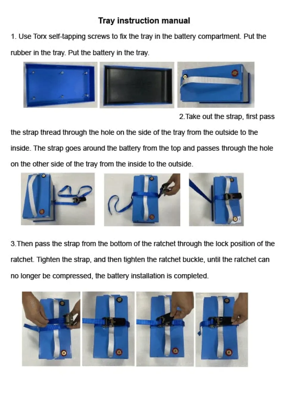 Powerhouse Lithium Aluminum Battery Tray Group 20
