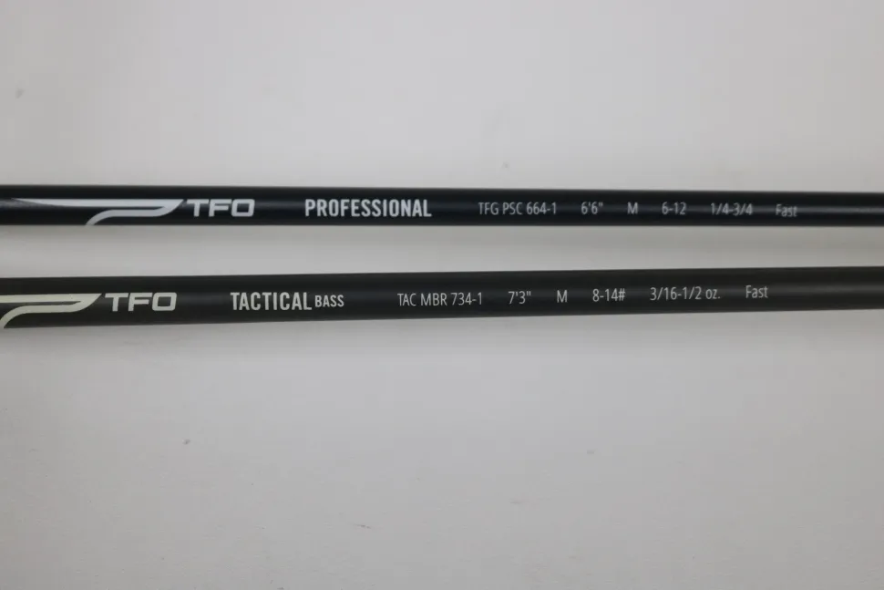 TFO Professional TFGPSC664-1 and Tactical bass TACMBR734-1 Casting Rod